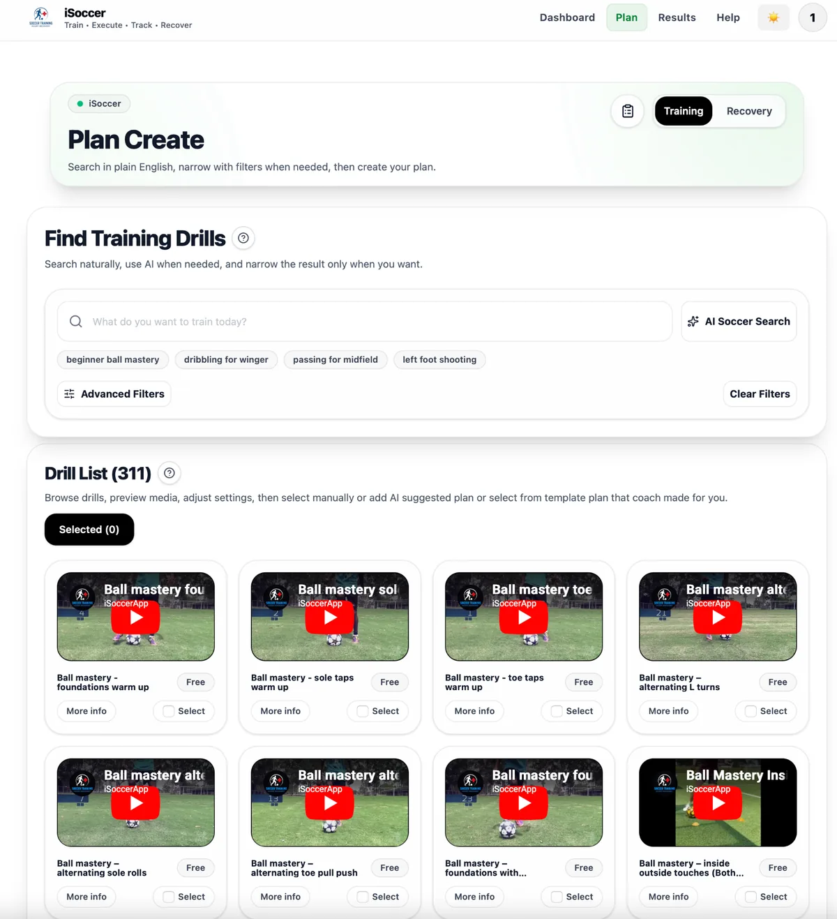 Plan Create overview